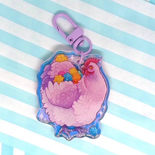 Henpeito holographic Acrylic Keyring