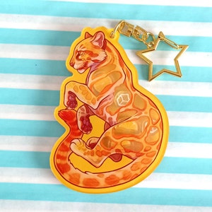 Cloudy Lemonade Acrylic Shaker Keyring