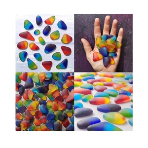 Tumbled Glass - Multicoloured Pieces - Mixed Sizes / Amounts - Raw pieces to use in your own projects - Frosted Glass - Weathered Sea Glass