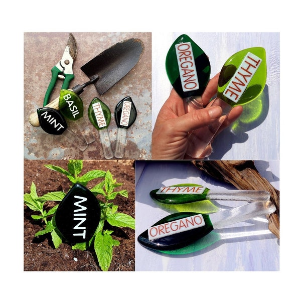 Fused Glass Plant Stakes Etsy