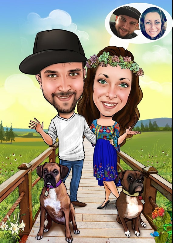 Caricaturas Regalos para parejas Personalizado Dibujado a - Etsy México Caricaturas Regalos para parejas Personalizado Dibujado a - Etsy México