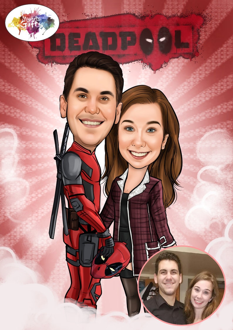 Comic Book Covers Custom Caricatures & Drawings Hand Drawn Fan Art Created From Your Photo image 9