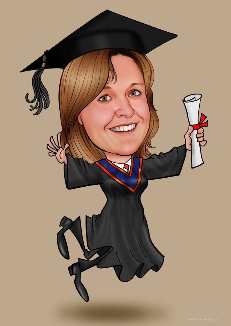 Graduation Gifts Caricatures / College Graduation Cartoon / | Etsy