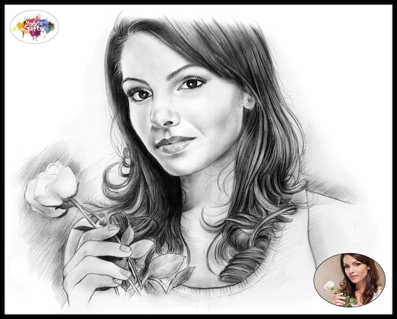 Order Handmade Pencil Sketch Portrait Online from India