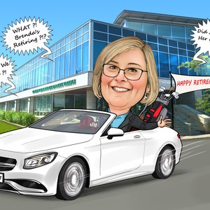 Retirement Gifts and Caricatures-The perfect customized gift to say Good Bye!