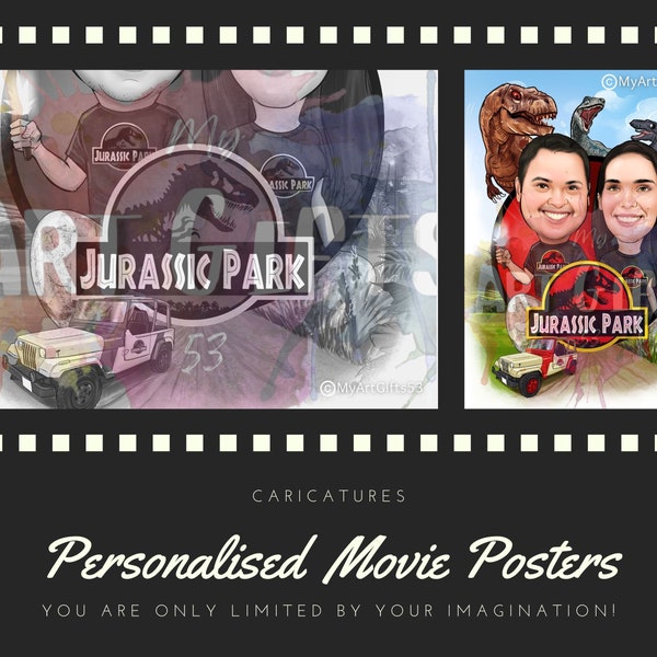 Movie Posters, Caricatures & Drawings - Hand Drawn Custom Movie Posters Created From Your Photos