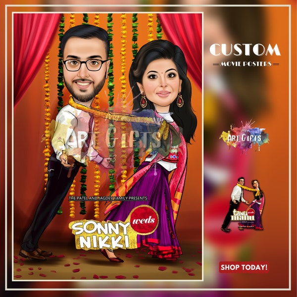 Bollywood Poster / Custom made Indian Movie Posters - Tanu Weds Manu