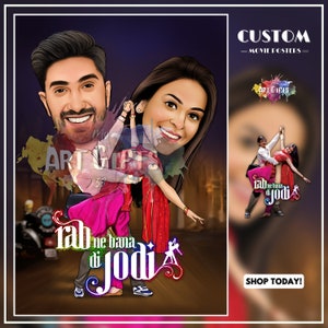 Individuelles Bollywood Filmposter - Rab ne bana di Jodi (RNBDJ)