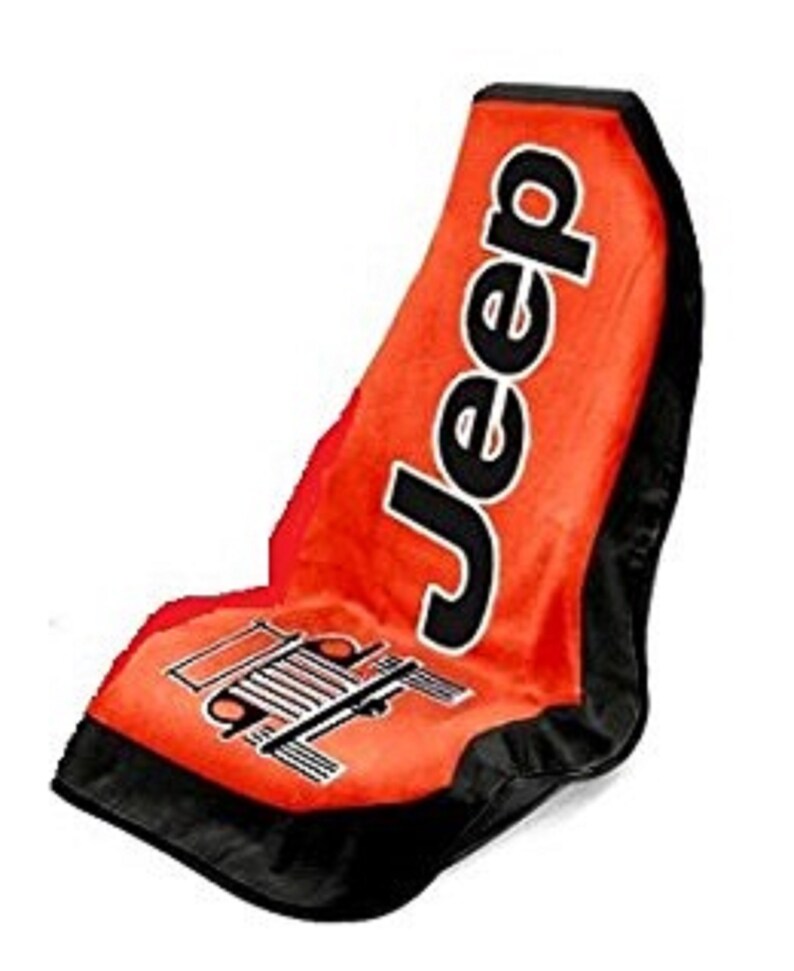 One Jeep Car Slipon Beach Towel seat covers comes in Black Red Etsy