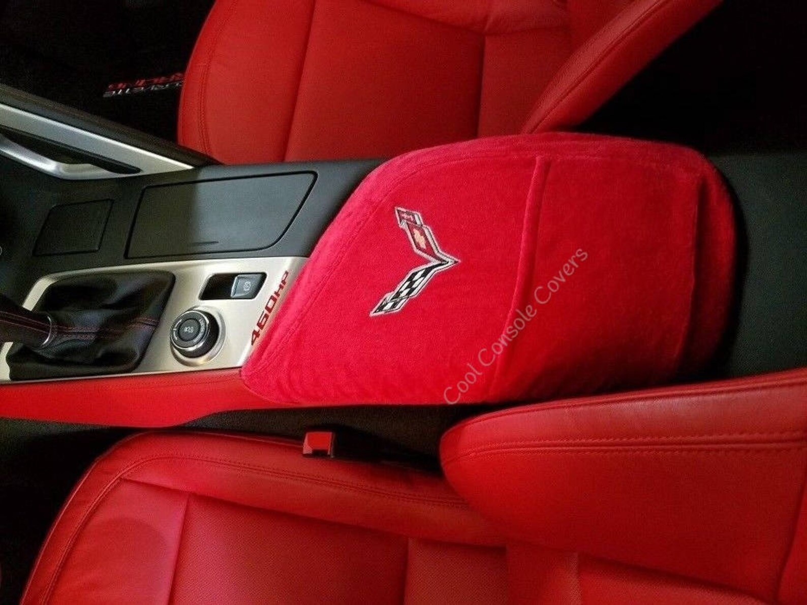 Corvette C7 2014 2018 Center Console Lid Cover Black or Red Etsy