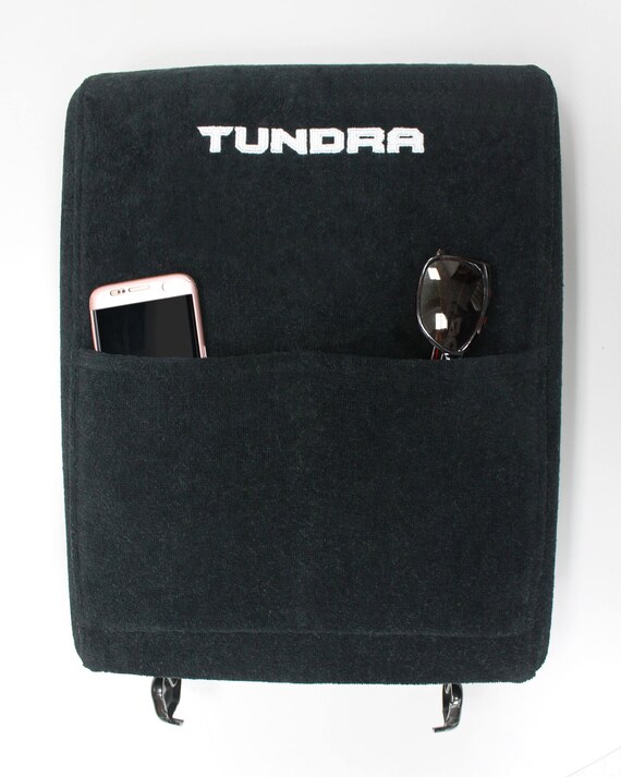 its us Black Synthetic Leather Center Console Lid Cover Armrest Box Protector for Toyota Tundra 2014 2015 2016 2017 2018 It/'s us