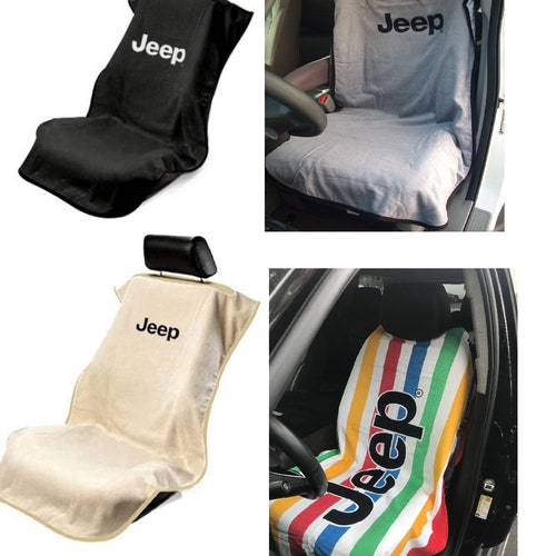One Jeep Car Slipon Beach Towel Seat Covers Comes in Black Etsy