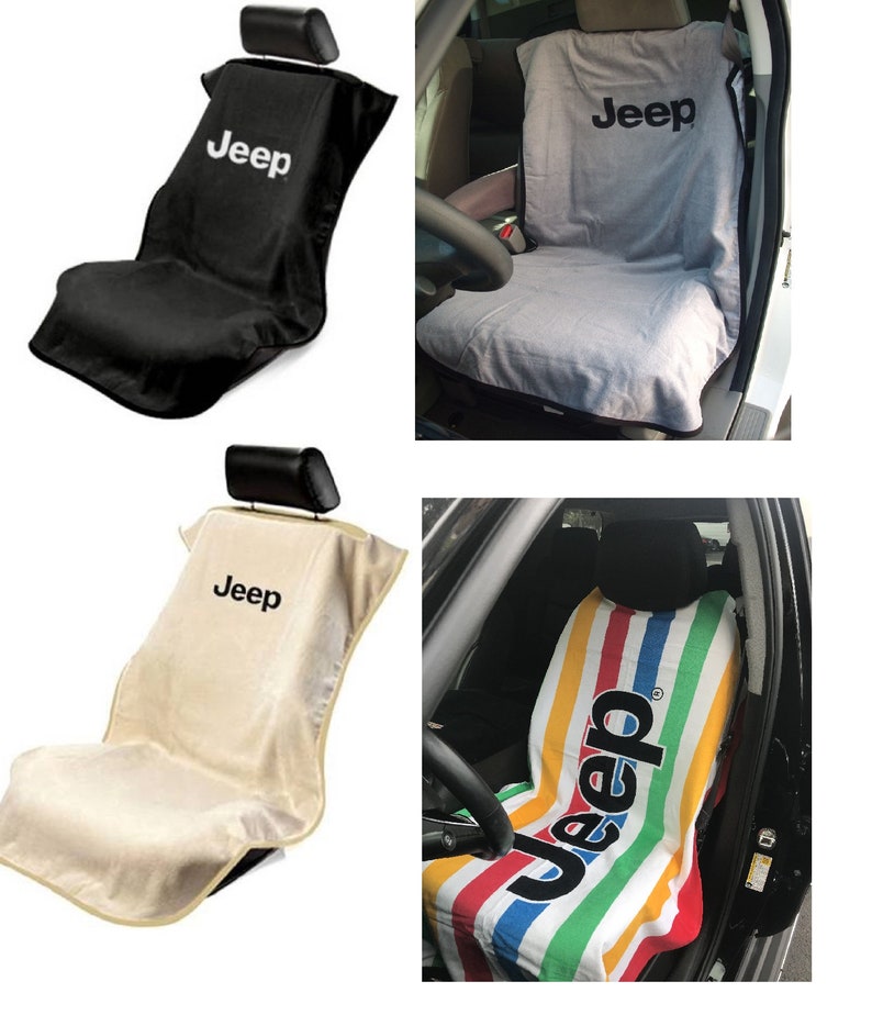 One Jeep Car Slipon Beach Towel Seat Covers Comes in Black Etsy