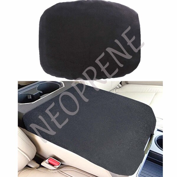 Synthetic Leather Black Center Console Lid Armrest Cover – Fits 2011-2014 Ford Edge, Kar Designers