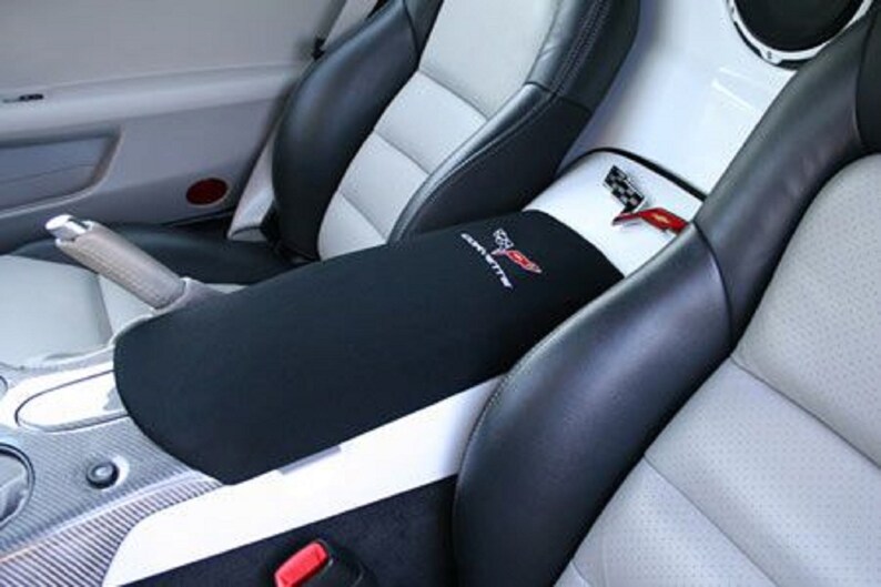 Chevy Corvette C6 2005 2013 Center Console Lid Cover Black Etsy