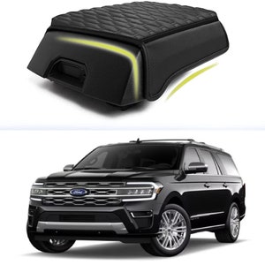 Ford Expedition  2014-2022 Center Console Armrest Cushion Waterproof Leather Customized Armrest Cover Console Cover Protector