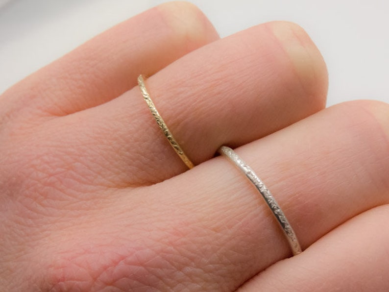 Ring, Silberring, ziseliert, Sterlingsilber, Rundprofil Bild 2