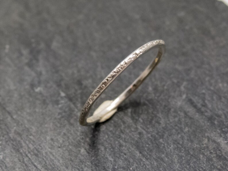 Ring, Silberring, ziseliert, Sterlingsilber, Rundprofil Bild 4