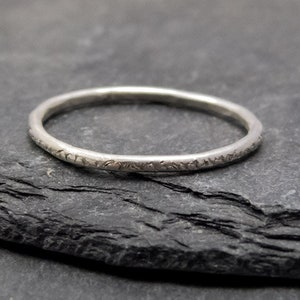 Ring, Silberring, ziseliert, Sterlingsilber, Rundprofil Bild 1