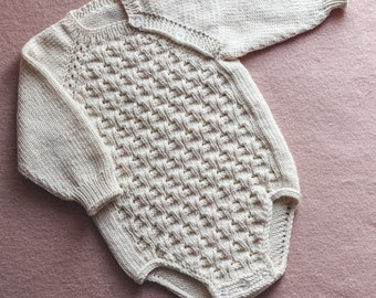 Baby Romper PDF Knitting Pattern Katrin Supporting Video