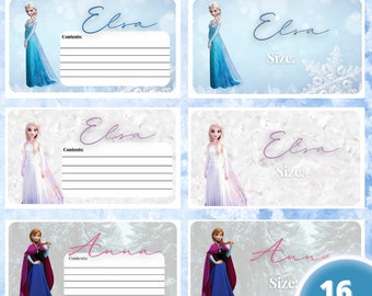 Disney Frozen Labels Etsy