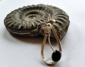 Whitby Jet 'black cherry' pendant