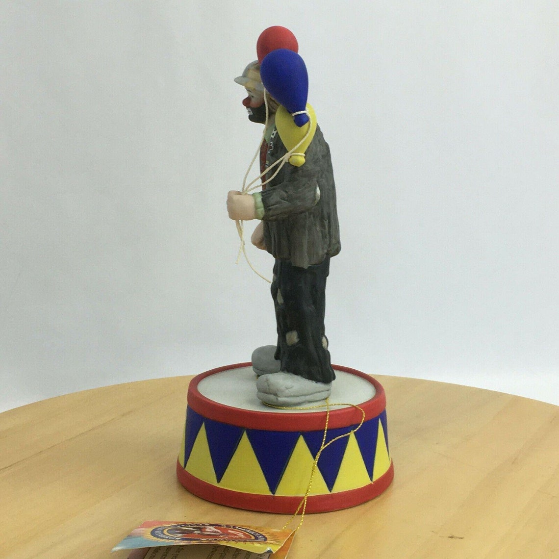 Emmett Kelly Circus Clown w/Balloons Music Box Figurine San Etsy