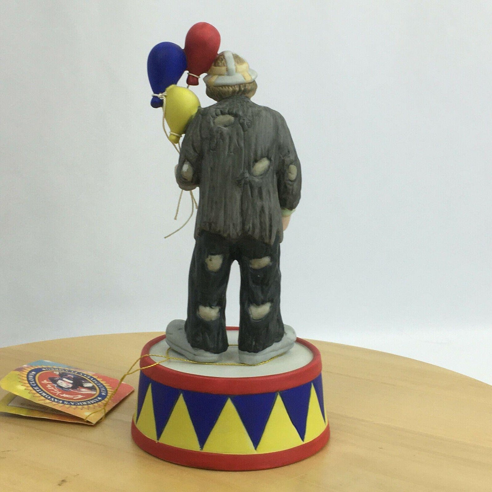 Emmett Kelly Circus Clown w/Balloons Music Box Figurine San Etsy