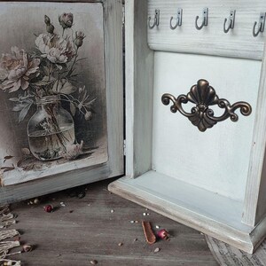 Large Wooden Key Holder, Wall Key Holder, Vintage Style Key Holder ...