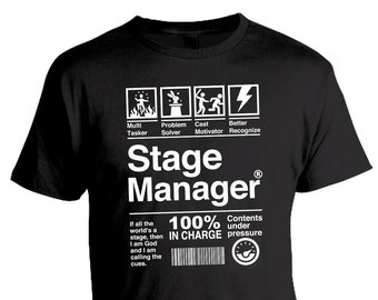 Stage Manager Tee Bestseller, Musical Theatre, Thespian, Theatre Gift, Stage Crew, Drama Theater Graphic Tee