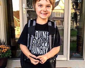 Kids Young Scrappy Hungry Hamilton Shirt for Hamilton Fan, Musical Theatre Drama Shirt, Broadway Shirts, Theatre Quote Apparel