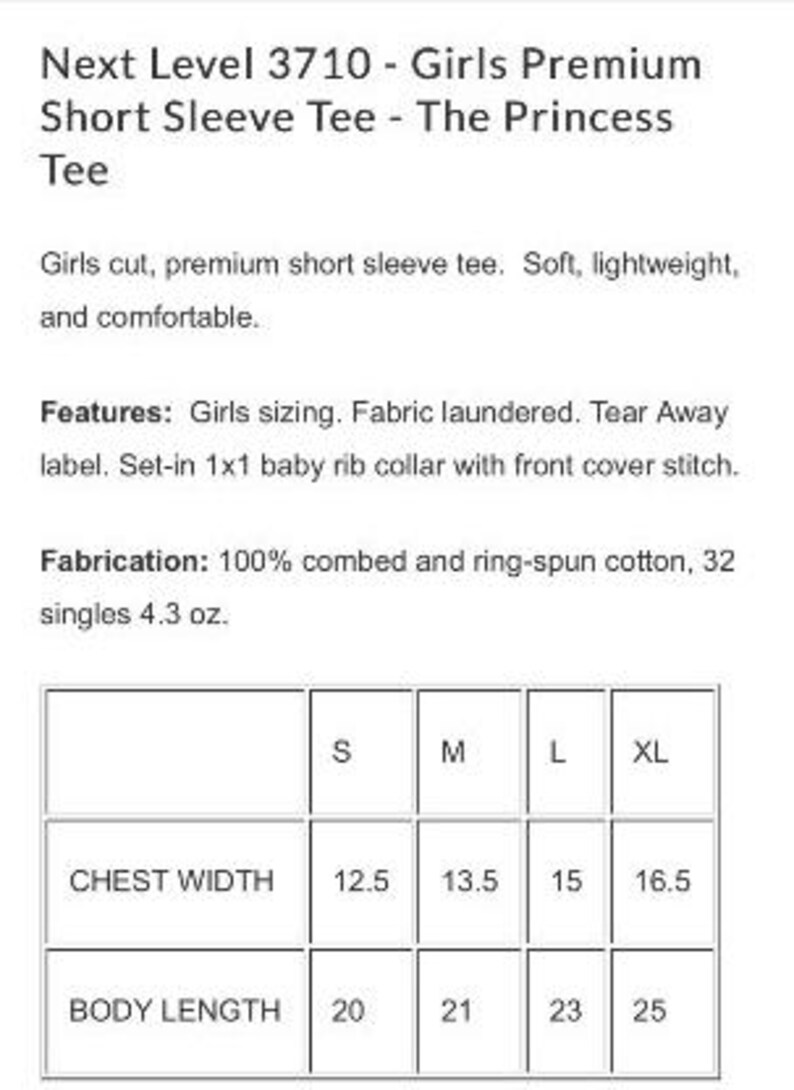 Peut inclure: Tableau des tailles pour un t-shirt &agrave; manches courtes. Le tableau indique les mesures de la largeur de la poitrine et de la longueur du corps en pouces pour les tailles S, M, L et XL.