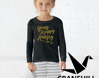 Young Scrappy Hungry Hamilton Toddler Pajamas: Soft Cotton Blend