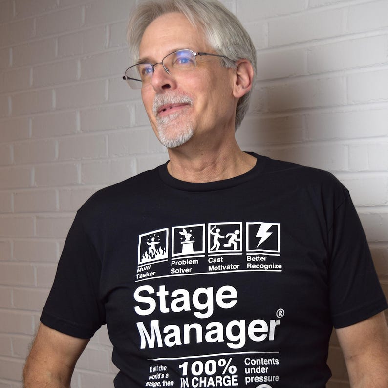 Stage Manager T-Shirt: Funny Theater Gift, Soft Cotton Graphic Tee bild 2