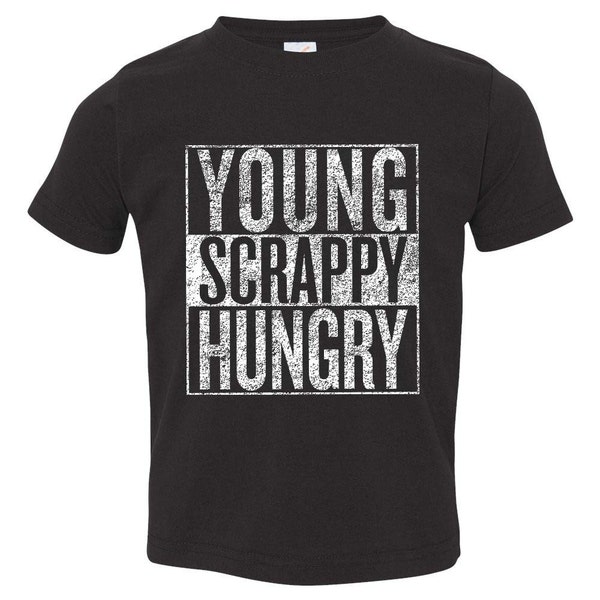 Camiseta para niño de Young Scrappy Hungry Hamilton - Gráfico desgastado