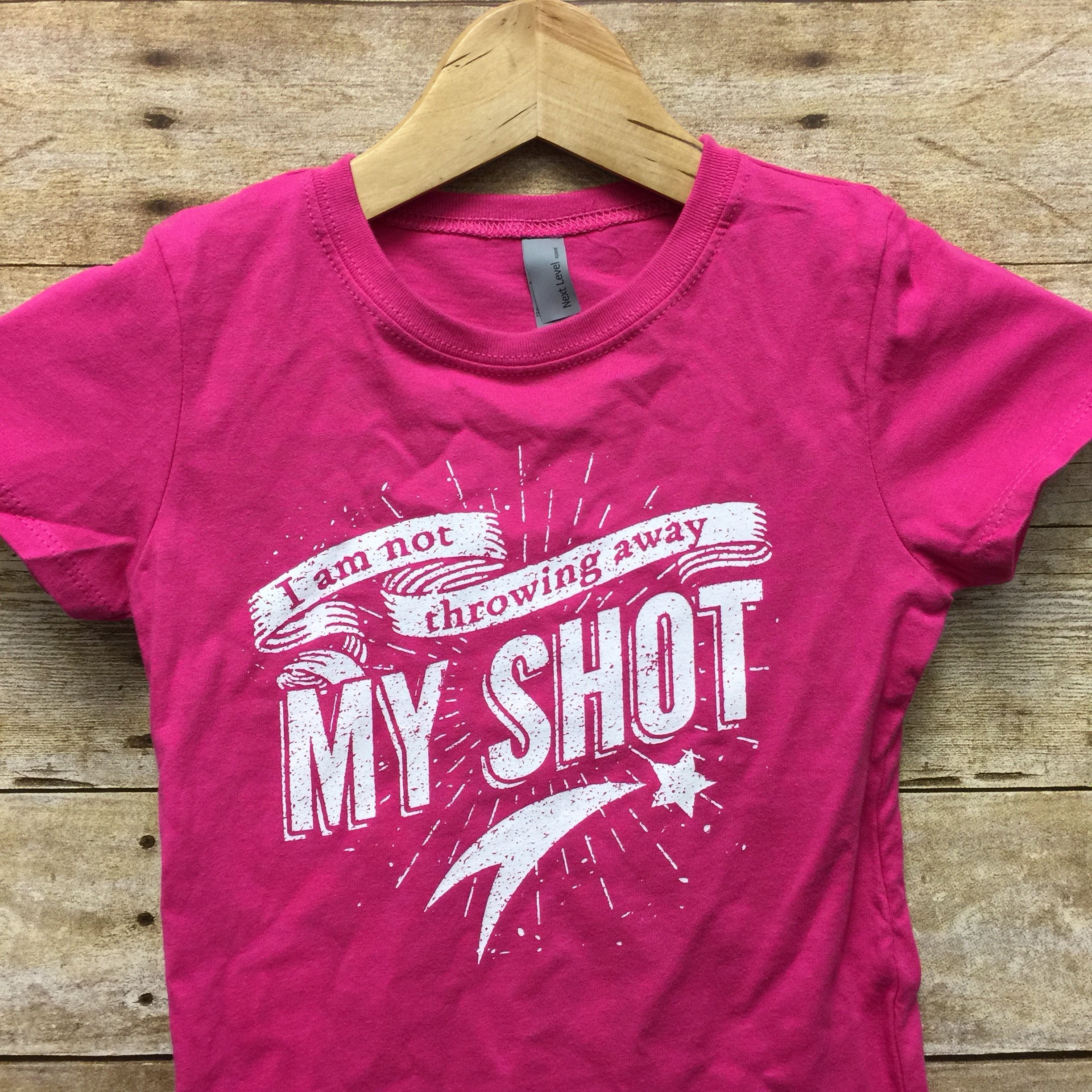 Girls Hamilton Shirt Kids I Am Not Throwing Away My Shot for Etsy