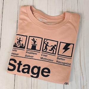 Stage Manager T-Shirt: Funny Theater Gift, Soft Cotton Graphic Tee bild 5