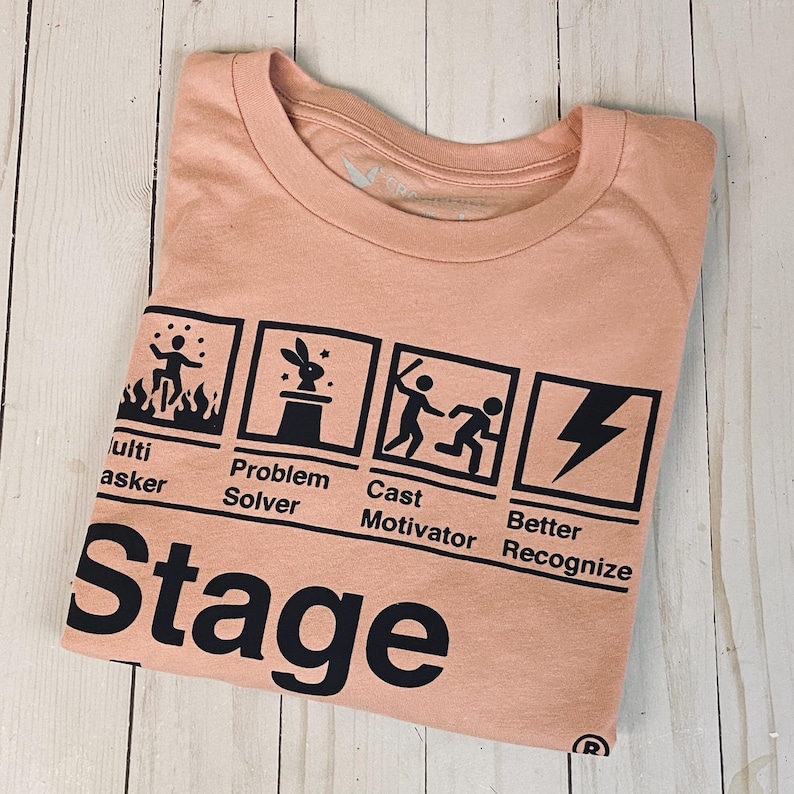 Stage Manager T-Shirt: Funny Theater Gift, Soft Cotton Graphic Tee bild 5