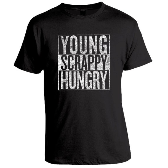 Young Scrappy Hungry Hamilton Musical TShirt, Handmade, Screenprinted by Hand
