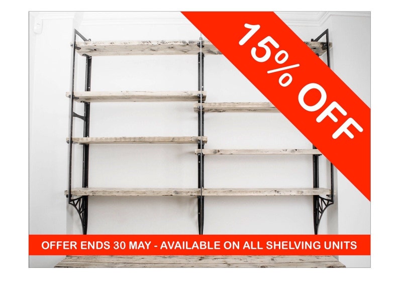 Large Bare Steel Ladder Rack Shelving Unit Etsy