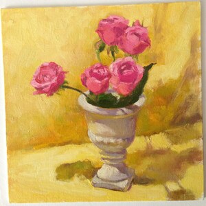 Lilies and apples 2 / Oil painting