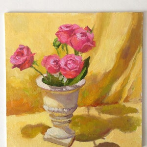 Still Life with Roses/ Oil painting/ Stillife
