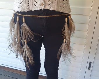 Emu feather skirt / Belt