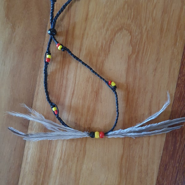 Emu feather Upper Arm band