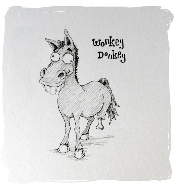 Donkey Drawing - Carinewbi