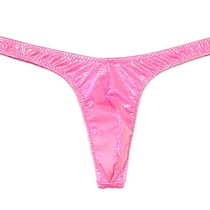 Perfect Pink-Opal Hologram Super Slim ED* Thong * Swimsuit