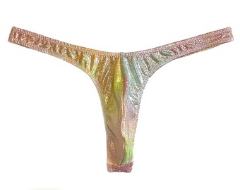 Shimmering Pastels Hologram Super Slim ED* Thong *Swimsuit