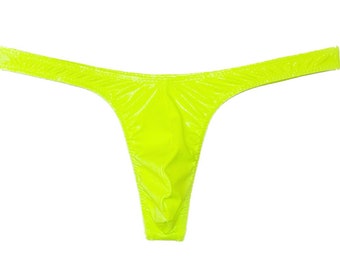 Neon Yellow Hologram Super Slim ED* Thong * Swimsuit