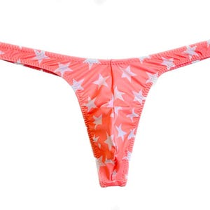 Salmon-Stars Super Slim ED* Thong * Swimsuit