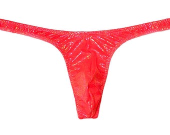 Neon Orange-Opal Hologram Super Slim ED* Thong * Swimsuit